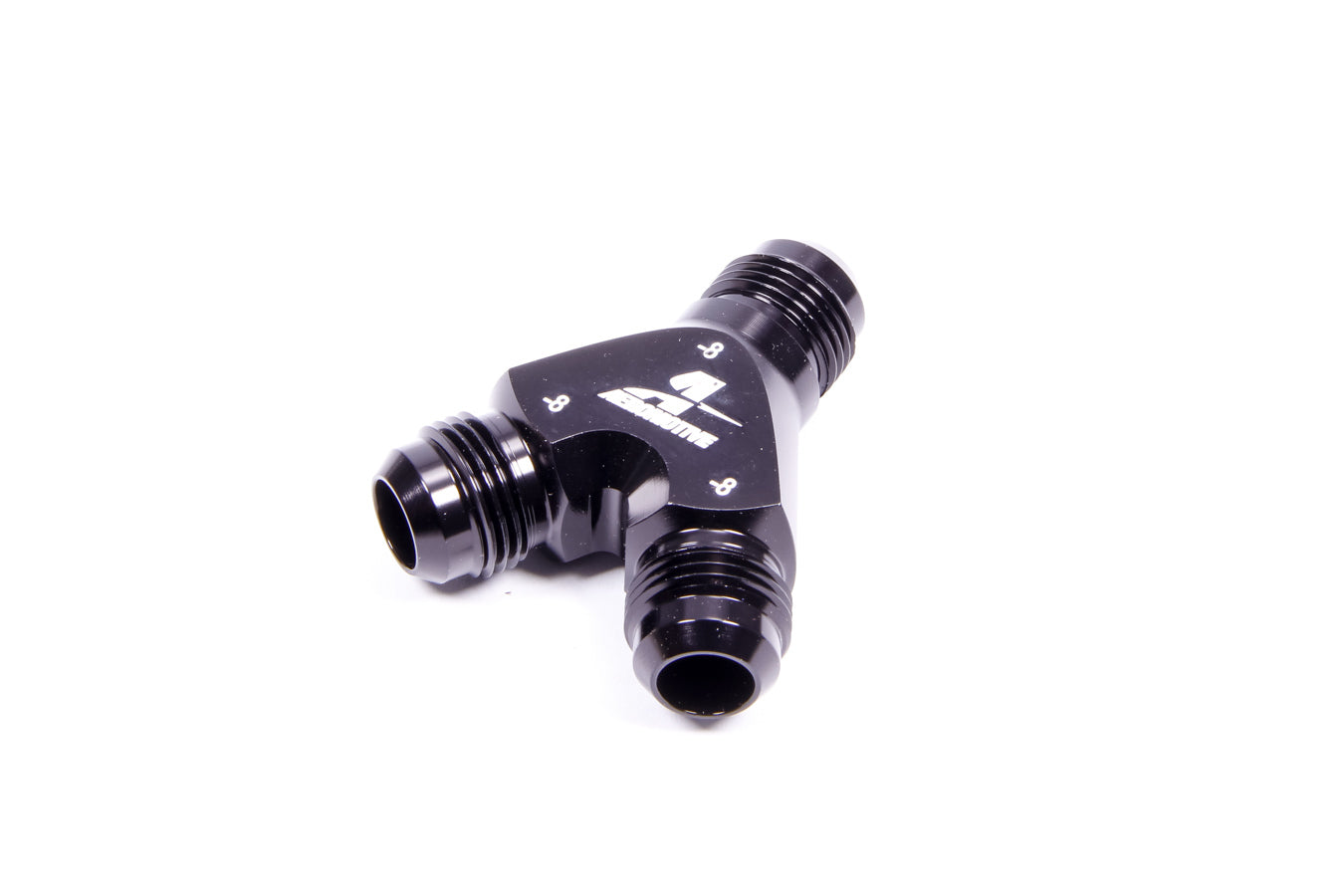 Aeromotive Fuel System AN-NPT Fittings and Components Y-Block Fitting - 8an to 2x -8an 15674
