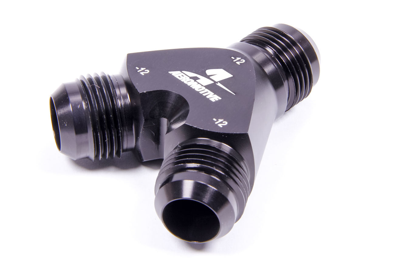 Aeromotive Fuel System AN-NPT Fittings and Components Y-Block Fitting - 12an to 2 x -12an 15679