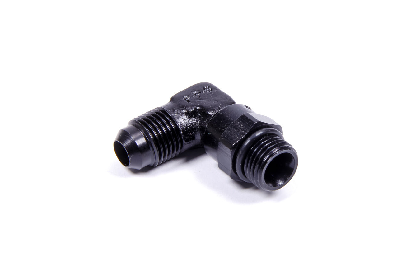 Aeromotive Fuel System AN-NPT Fittings and Components 6an Male to 6an ORB 90 Degree Fitting 15689
