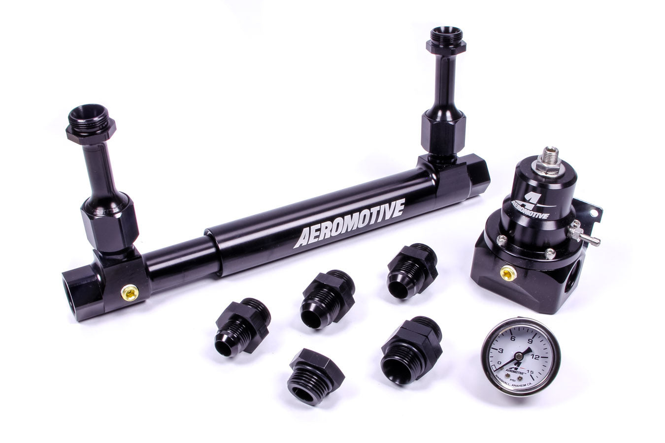 Aeromotive Fuel System Adjustable Fuel Log w/ 13212 2-Port Regulator 17248