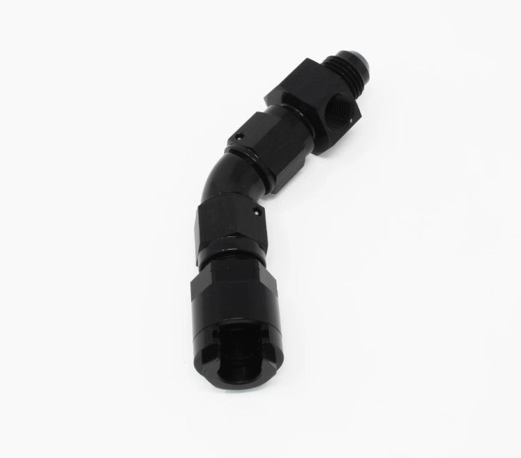 Aeromotive Fuel System Quick Disconnect Fittings Adapter Kit 45-Deg 3/8 Female Quick Con. to 6an 65602
