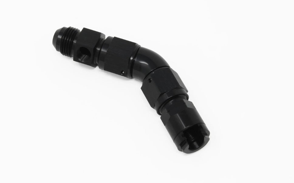 Aeromotive Fuel System Quick Disconnect Fittings Adapter Kit 45-Deg 3/8 Female Quick Con. to 8an 65604