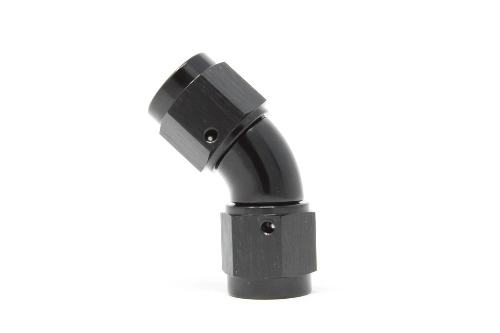 Aeromotive Fuel System AN-NPT Fittings and Components Fitting F-F Swivel 45-Deg 6an 65611