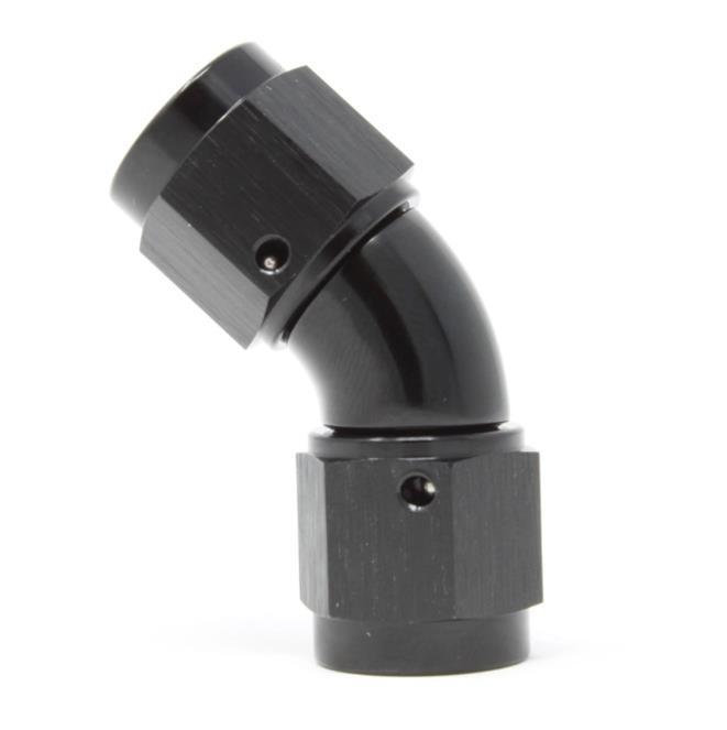 Aeromotive Fuel System AN-NPT Fittings and Components Fitting F-F Swivel 45-Deg 8an 65612