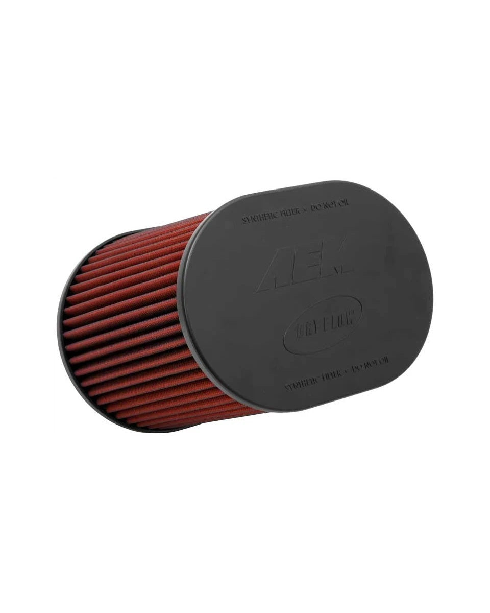 AEM Induction DryFlow Air Filter Element AEM-21-2259DK, Tapered Oval, Red