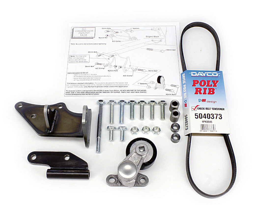 Alan Grove Components 142R A/C Compressor Bracket Passenger Side Low Mount Chevrolet