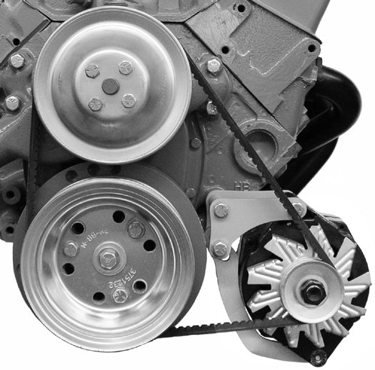 Alan Grove Components 206L Alternator Bracket Driver Side Low Mount Short Water Pump Small Block Chevy
