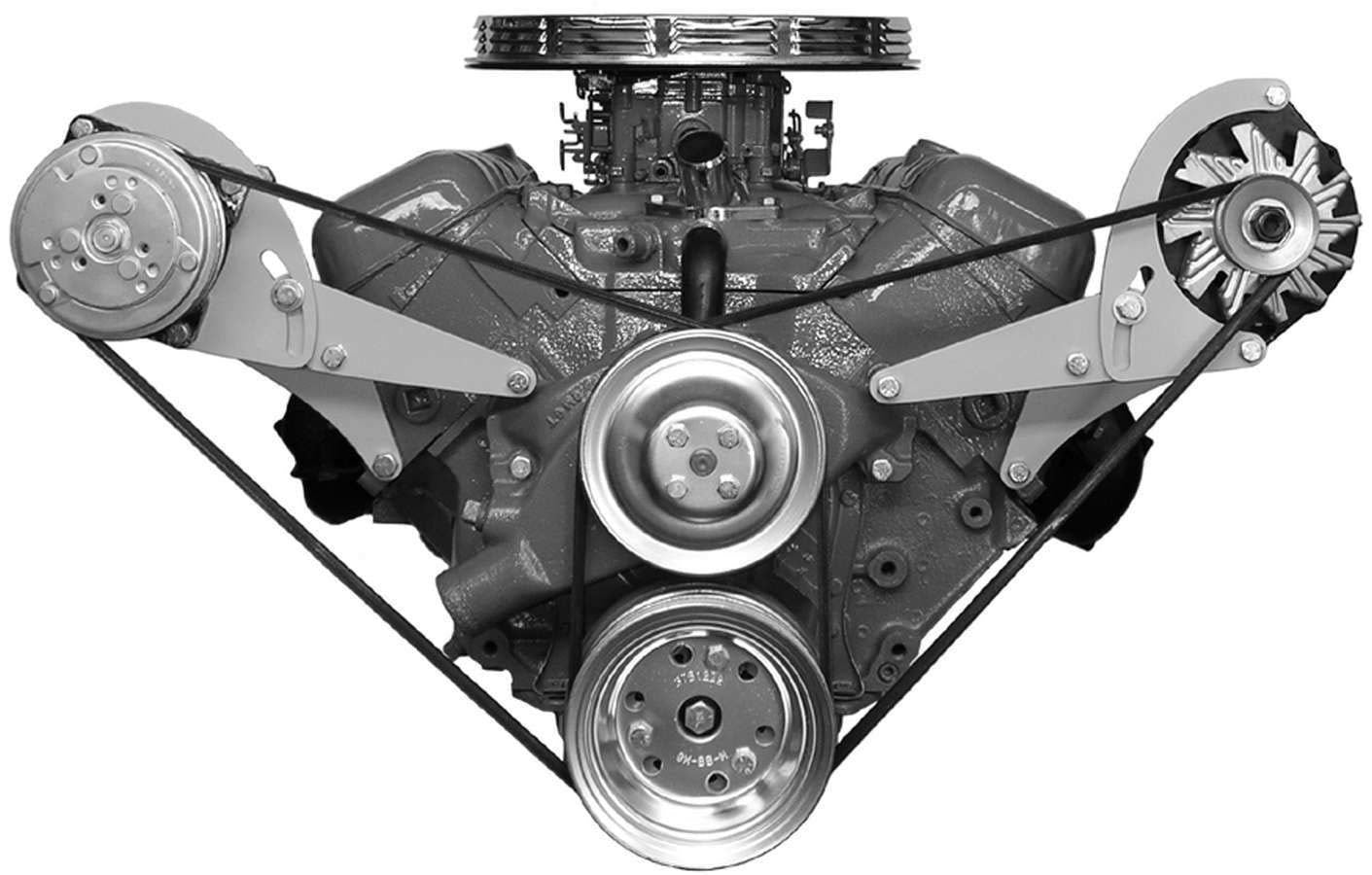 Alan Grove Components 218L Alternator Bracket Driver Side Low Mount Short Water Pump Big Block Chevy