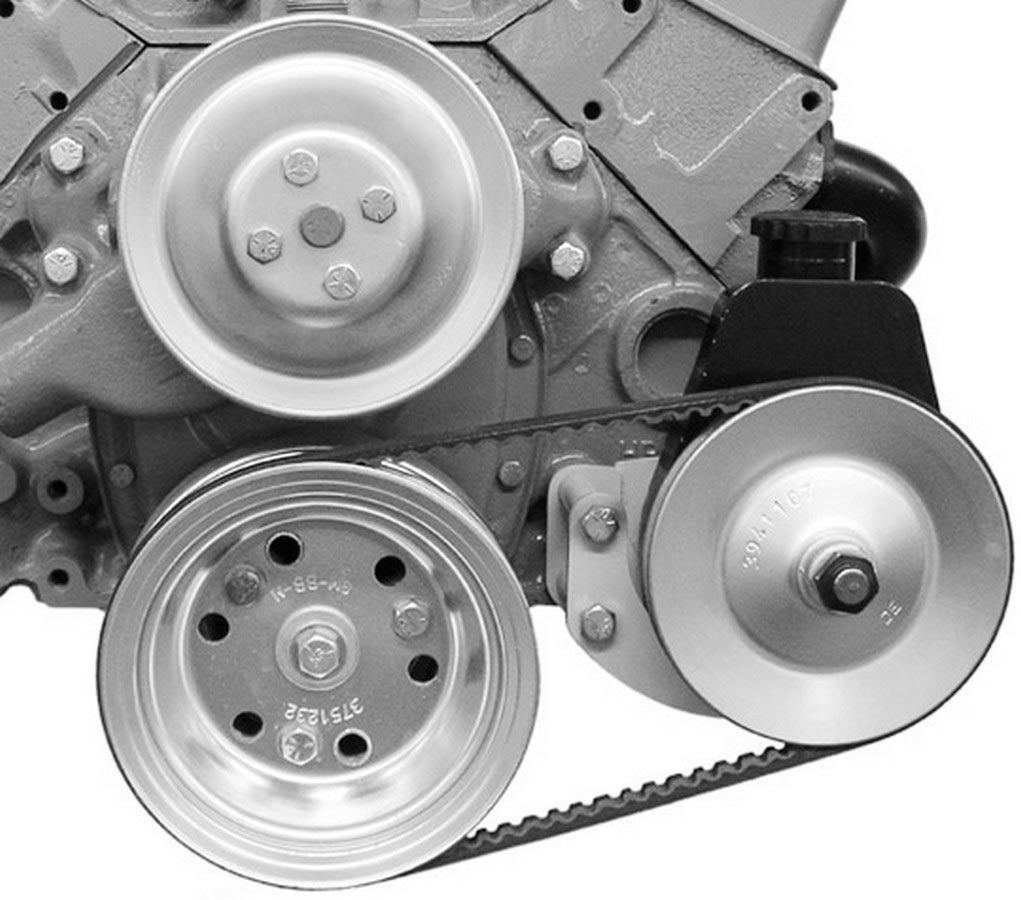Alan Grove Components 400L Power Steering Pump Bracket Driver Side Short Water Pump Small Block Chevy