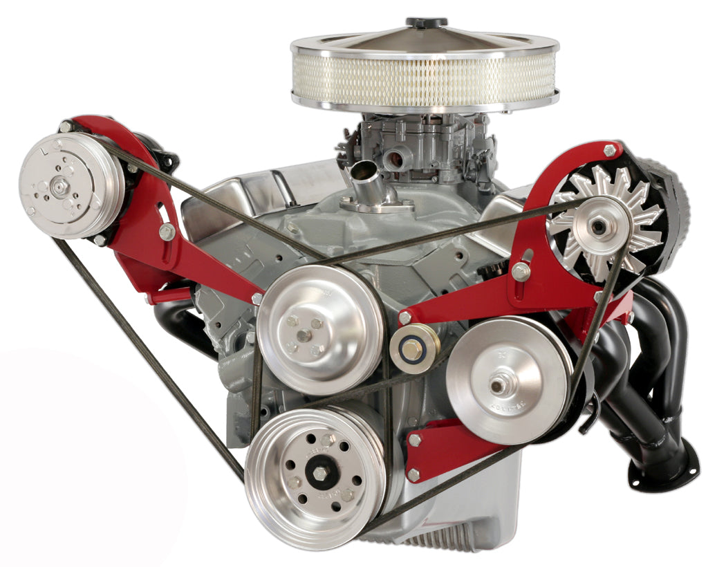 Alan Grove Components 600L Alternator and Power Steering Bracket Driver Side Short Water Pump Small Block Chevy