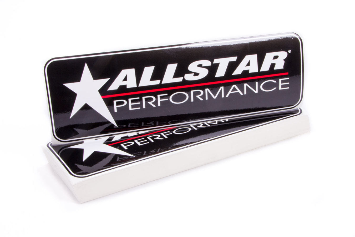Allstar Performance Logo Sticker 3 x 10 in Black, 100-Pack - ALL030-100