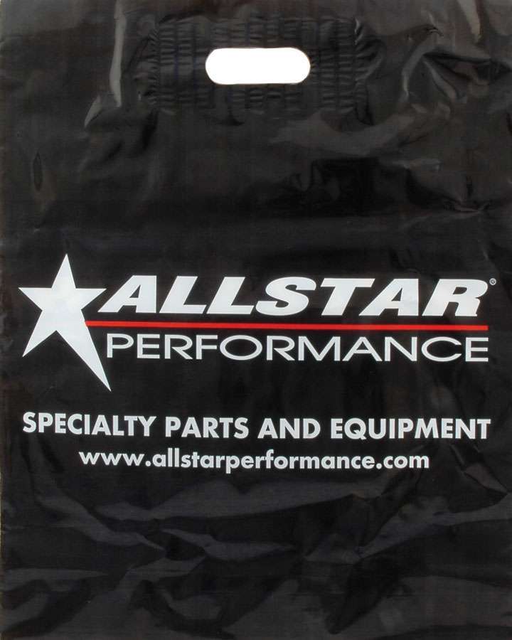 ALLSTAR PERFORMANCE ALL048 Black Plastic Bags, Allstar Logo, Set of 100