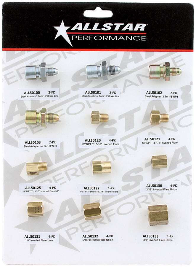 Allstar Performance ALL082 Brake Fitting Display Kit, 3 of 4