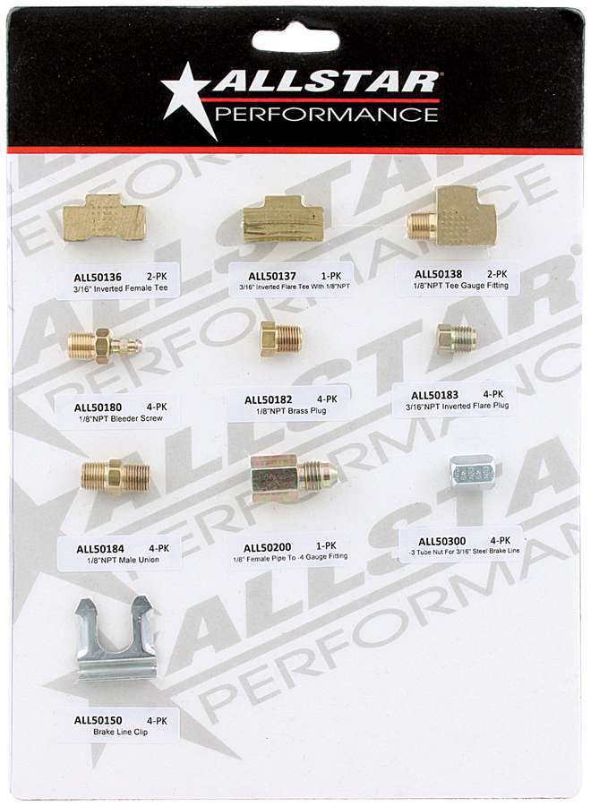 Allstar Performance ALL083 Brake Fitting Display Kit, 4 of 4