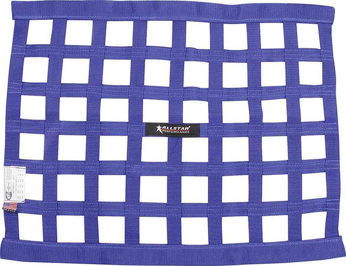 ALLSTAR PERFORMANCE ALL10286 Window Net, Border Style, SFI 27.1, Blue