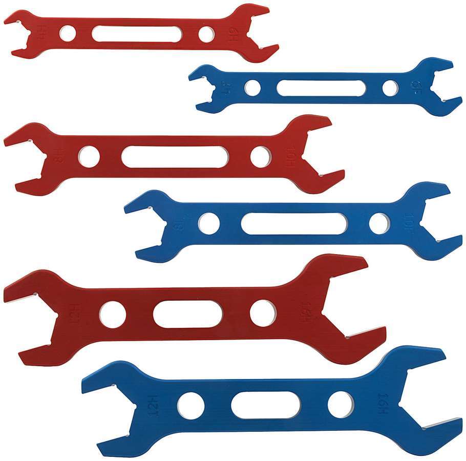Allstar Performance ALL11120 Aluminum Double-Ended AN Wrench Set, 6-Piece