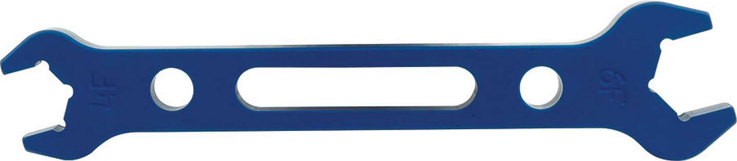 Allstar Performance ALL11126 Double-Ended Aluminum AN Wrench, -4 and -6 Fittings, Blue Anodized