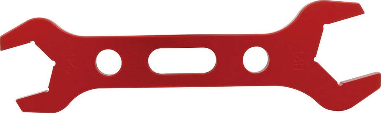 ALLSTAR PERFORMANCE ALL11132 Double-Ended Aluminum AN Wrench, -12 AN to -16 AN, Red Anodized