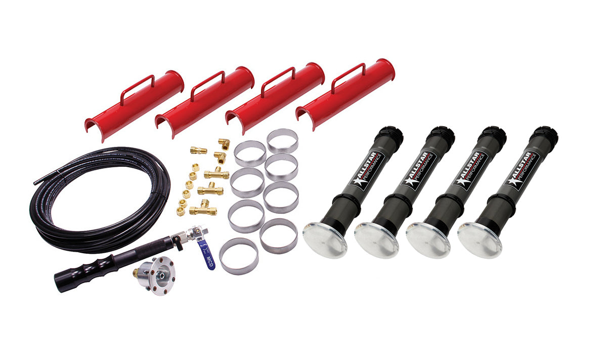 ALLSTAR PERFORMANCE ALL11301 Air Jack Complete Kit, 15.25-Inch Lift, 3,000 lb Capacity, Dirt Foot