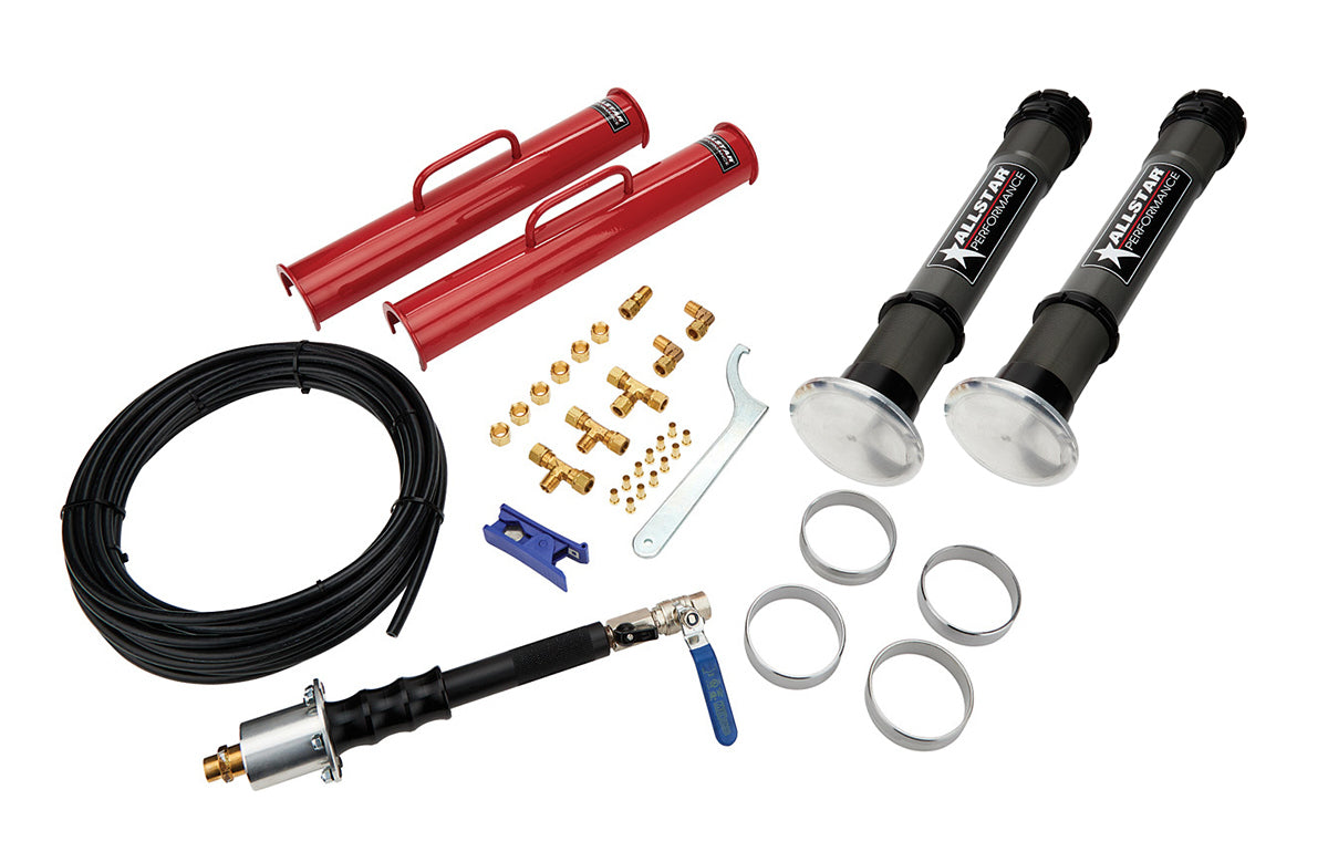 ALLSTAR PERFORMANCE ALL11303 Air Jack Complete Kit, 15.25-Inch Lift, 1,500 lb Capacity