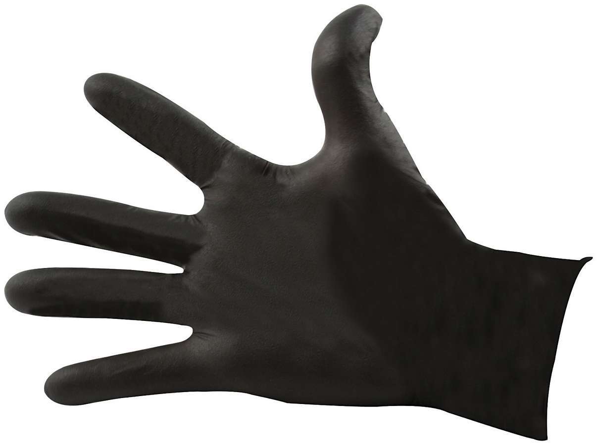 ALLSTAR PERFORMANCE ALL12024 Black Nitrile Shop Gloves, Medium, 100-Pack
