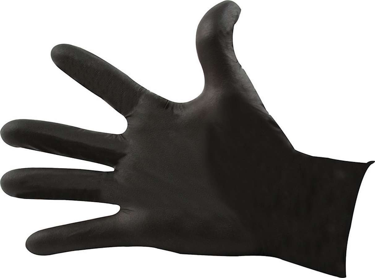 ALLSTAR PERFORMANCE ALL12027 Black Nitrile Shop Gloves, XX-Large, 100-Pack