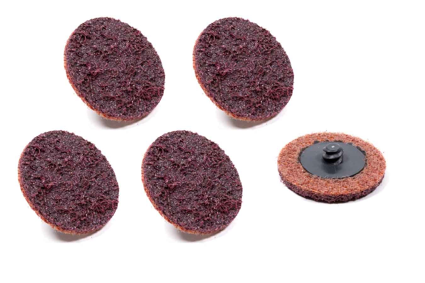 ALLSTAR PERFORMANCE ALL12102 Twist-Lock Cleaning Discs, 2-Inch Medium Aluminum Oxide, Set of 5