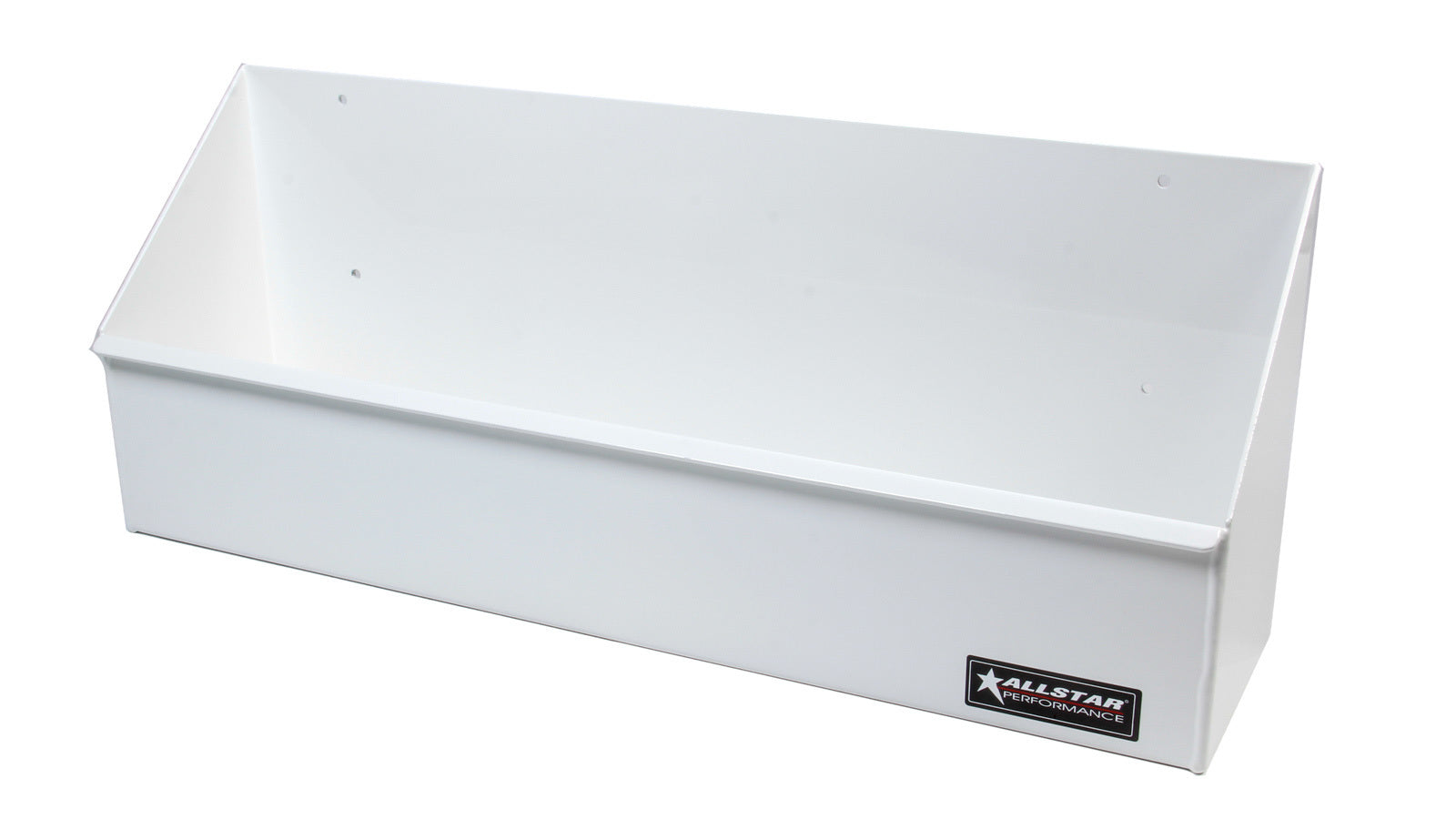 Allstar Performance ALL12268 Oil Bottle Holder Tray, 21 in Long, 4-1/2 in Deep, White Aluminum