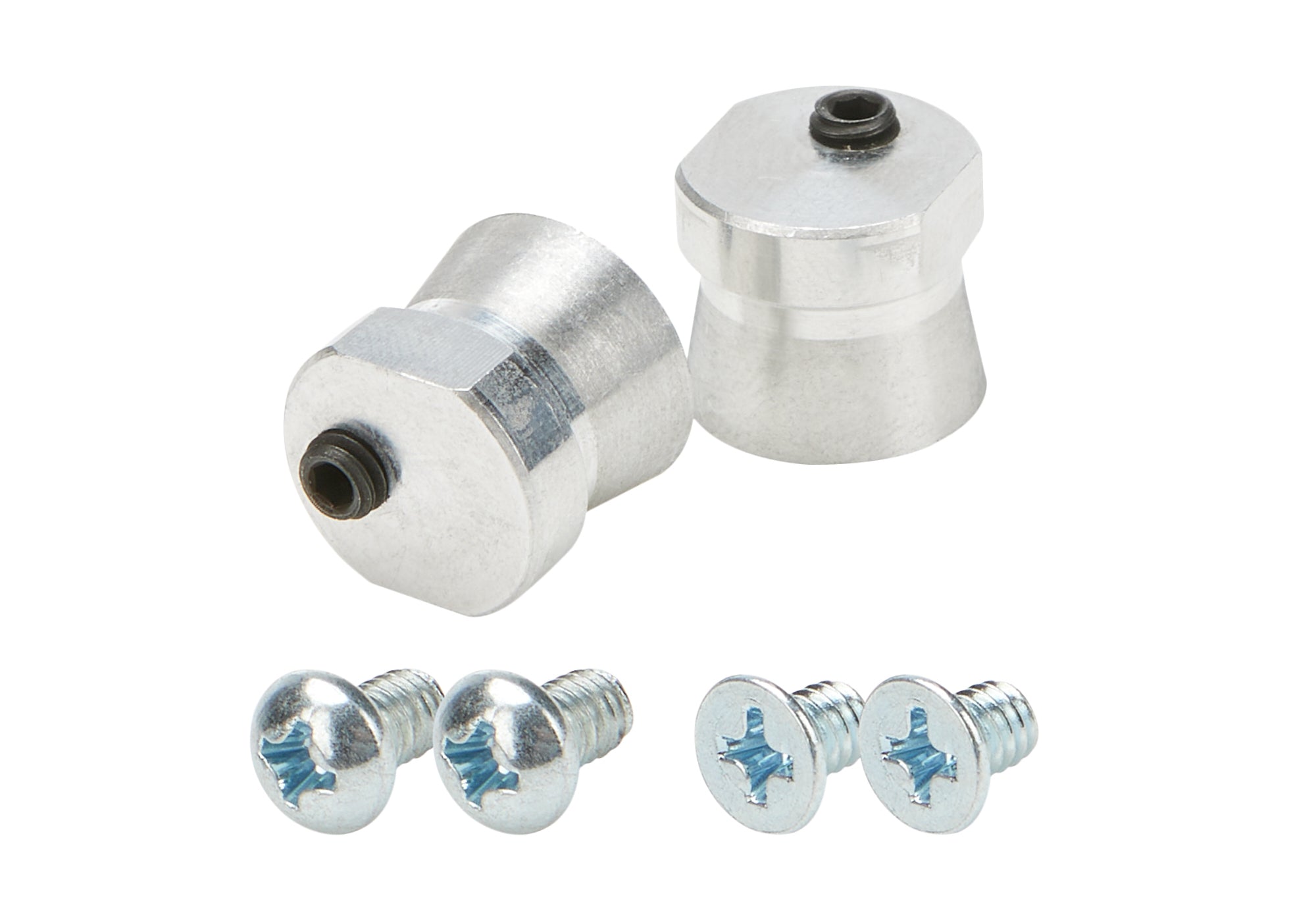 Allstar Performance ALL13100 Helmet Tear-Off Post Kit with Locking Set Screw, Aluminum, Natural, Pair
