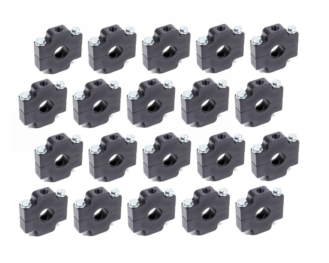 ALLSTAR PERFORMANCE Ballast Bracket Clamp-On for 1-Inch Round Tube, Black Anodized Aluminum, 20-Pack - ALL14192-20