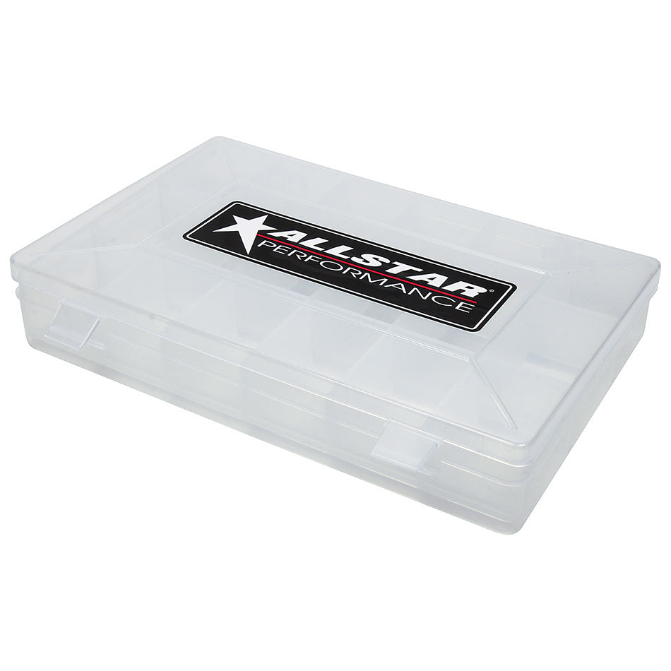 Allstar Performance ALL14361 Universal Plastic Storage Case, 18 Compartments, Clear