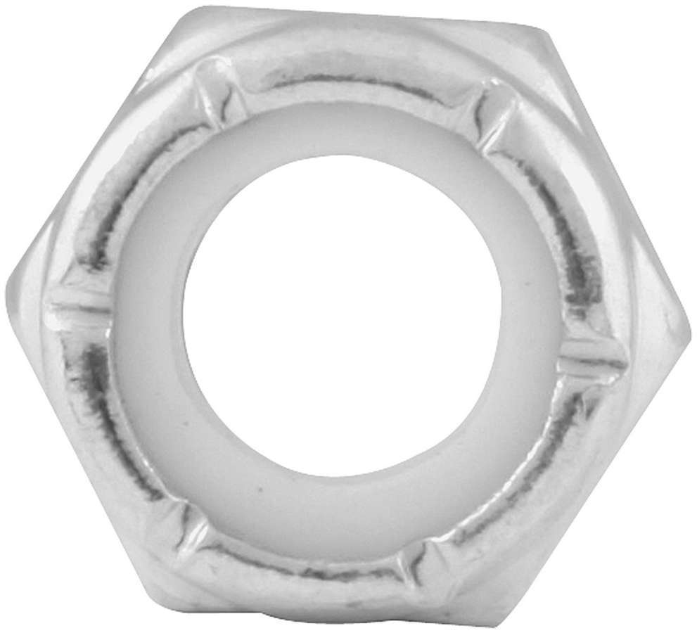 ALLSTAR PERFORMANCE ALL16021-10 Thin Nylon Insert Lock Nuts, 5/16-18 Thread, Steel, Zinc Oxide, 10-Pack