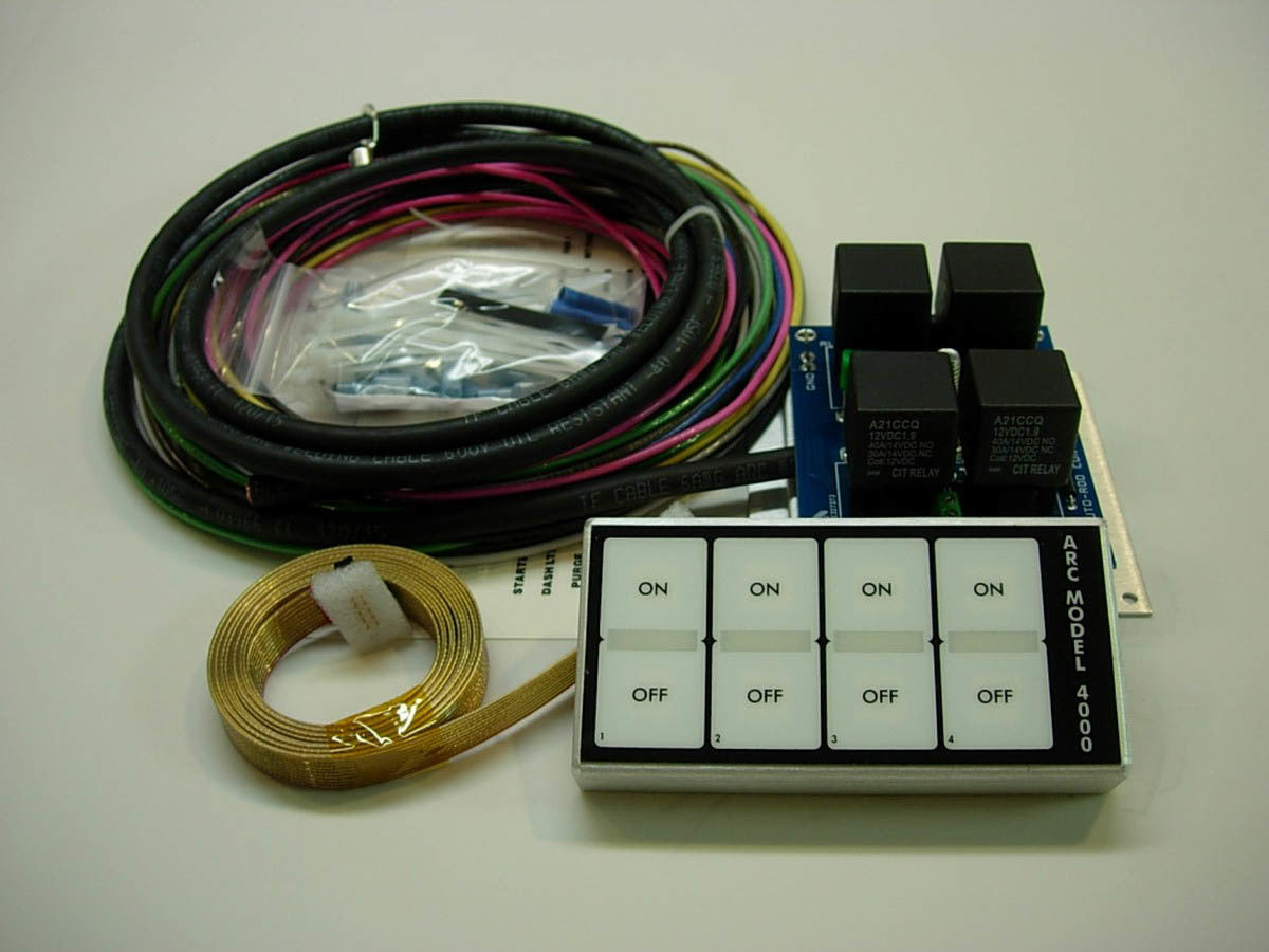 Auto Rod Controls Interior Accessory In-Dash Control Module - 4 Switch 4000D