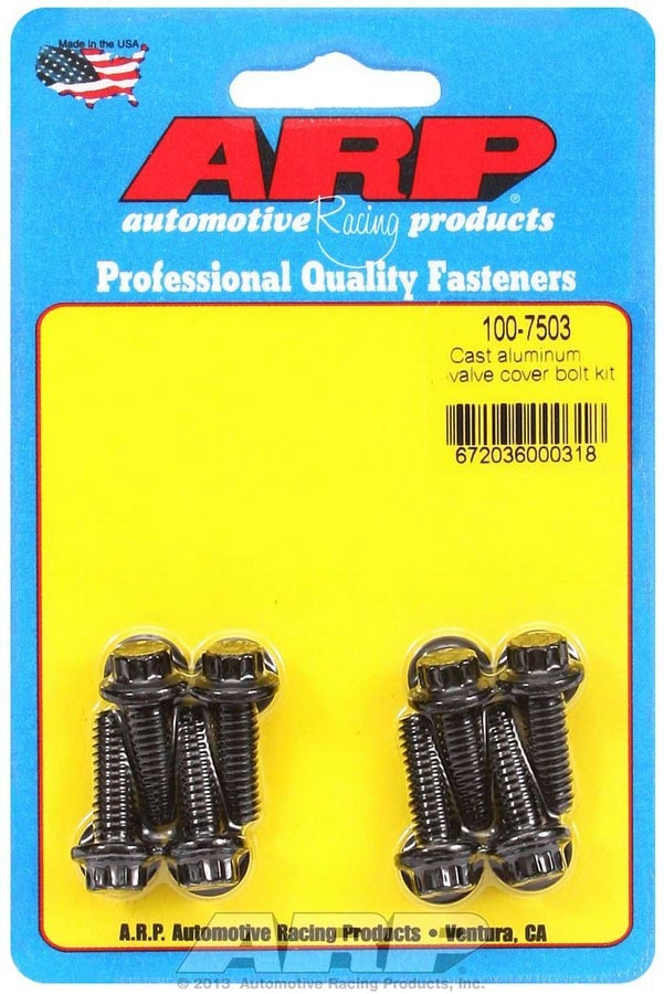 Auto Racing Products Engine Component Valve Cover Bolt Kit - 1/4-20 12pt. (8) 100-7503