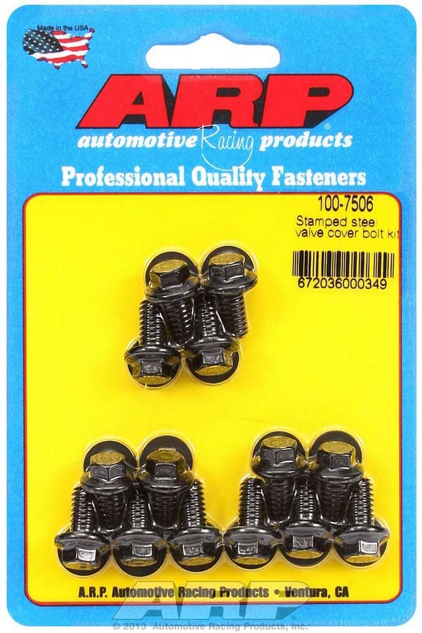 Auto Racing Products Engine Component Valve Cover Bolt Kit - 1/4-20 6pt. (14) 100-7506