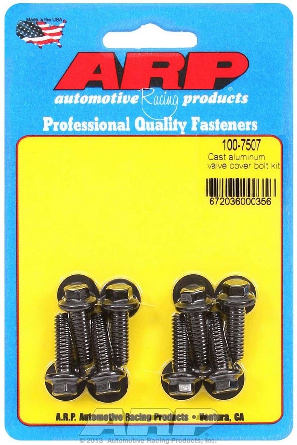 Auto Racing Products Engine Component Valve Cover Bolt Kit 6pt 1/4-20 x .812 (8pk) 100-7507