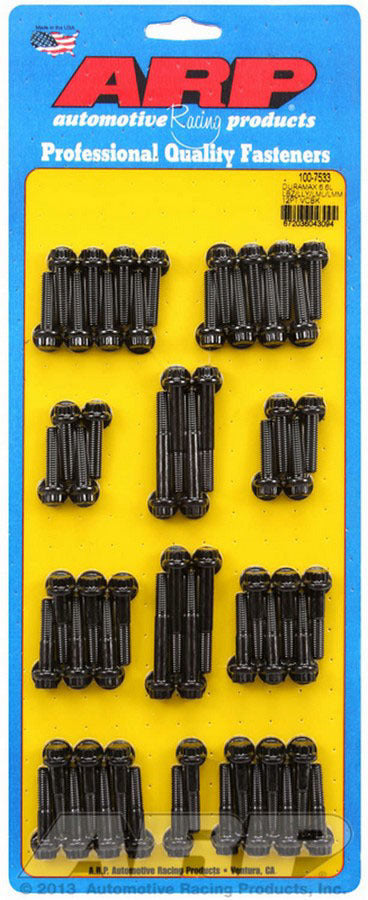 Auto Racing Products Engine Component Valve Cover Bolt Kit 12pt - Duramax 6.6L 100-7533