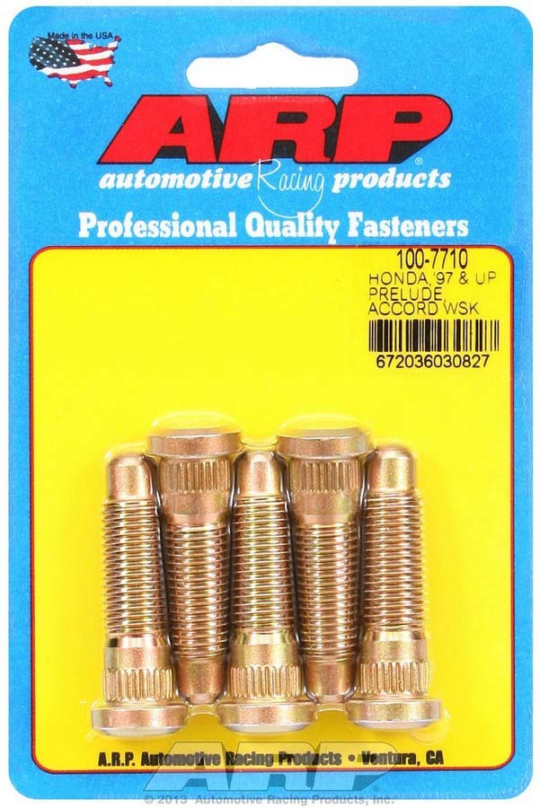 Auto Racing Products Wheel Accessory Wheel Stud Kit - M12x1.5 1.850/.485 Knurl 100-7710