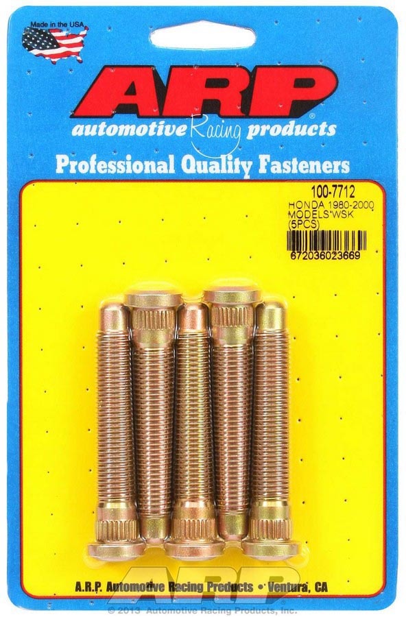 Auto Racing Products Wheel Accessory Wheel Stud Kit - M12x1.5 2.850/.485 Knurl 100-7712