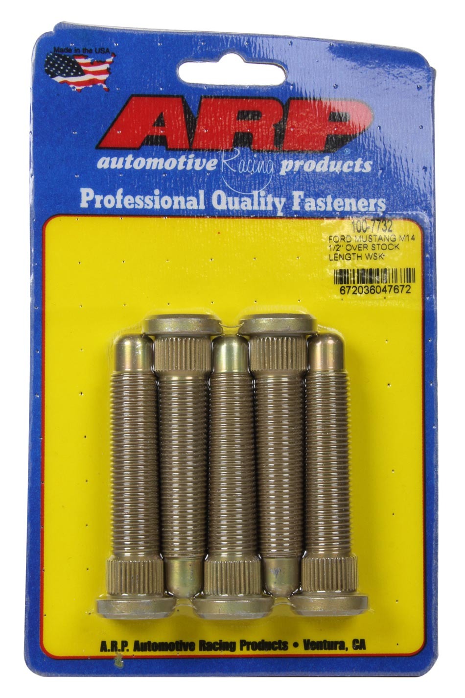 Auto Racing Products Wheel Accessory 14mm Wheel Stud Kit 5pk 15-Up Mustang 100-7732