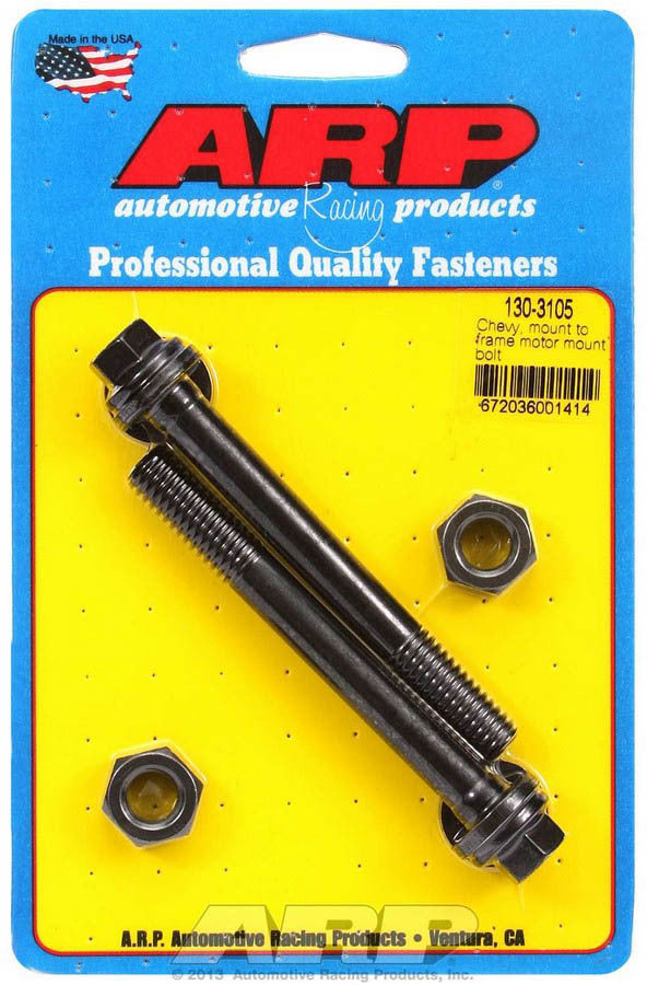 Auto Racing Products Engine Component Chevy V8 Motor Mount to Frame Bolt Kit - 6pt. 130-3105