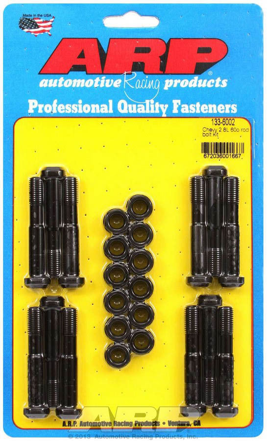 Auto Racing Products Automotive Hardware Chevy V6 Rod Bolt Kit - Fits 60 Deg. 2.8L 133-6002