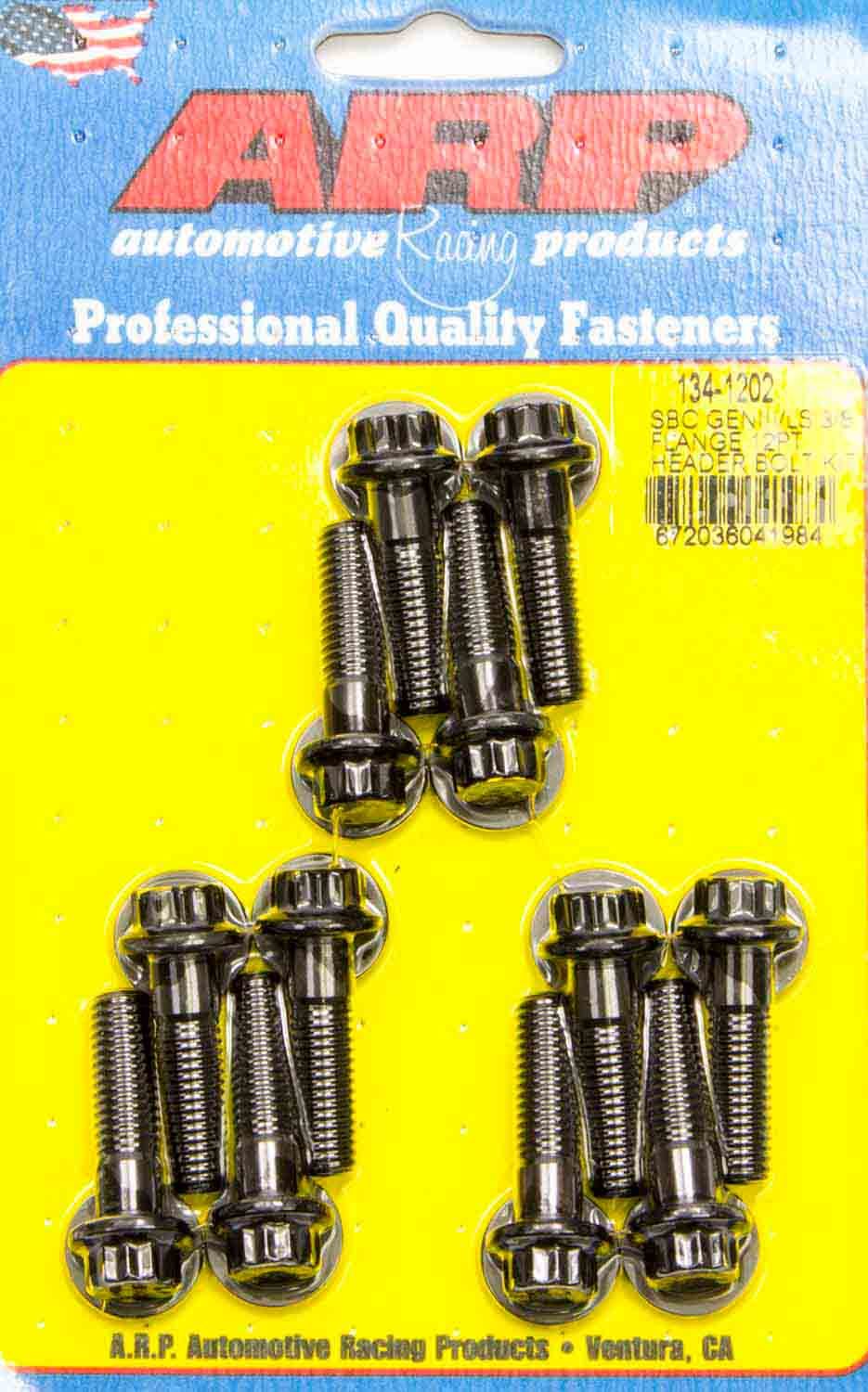 Auto Racing Products Exhaust Header Header Bolt Kit - 12pt. GM LS 134-1202