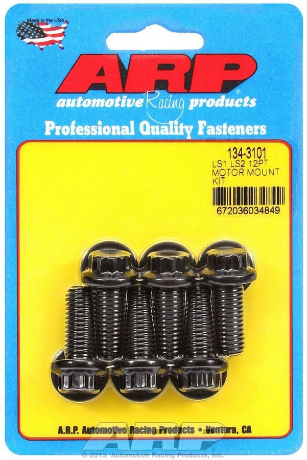 Auto Racing Products Engine Component Motor Mount Bolt Kit 12pt. LS1/LS2 134-3101