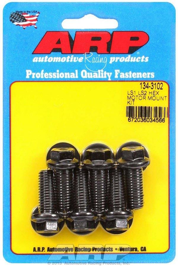 Auto Racing Products Engine Component Motor Mount Bolt Kit 6pt. LS1/LS2 134-3102