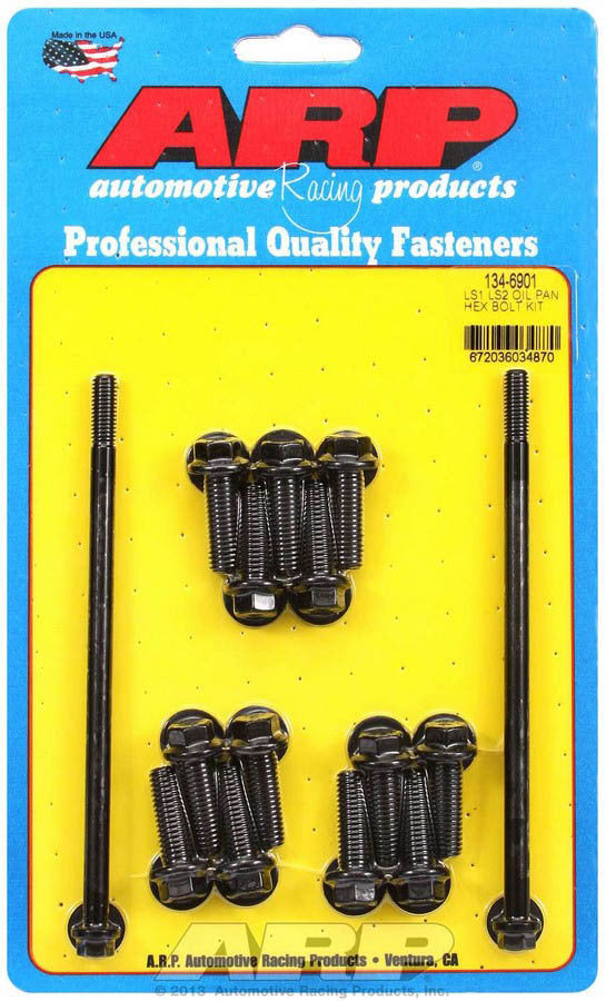 Auto Racing Products Engine Component LS1/LS2 Oil Pan Bolt Kit 6pt. 134-6901
