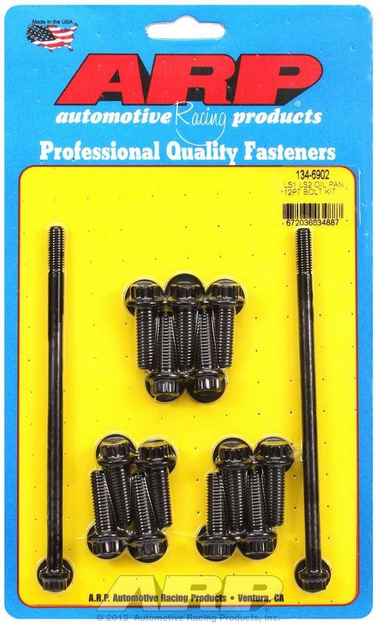 Auto Racing Products Engine Component LS1/LS2 Oil Pan Bolt Kit 12pt. 134-6902