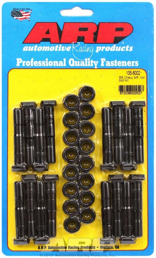Auto Racing Products Automotive Hardware BBC Rod Bolt Kit - Fits 396-427 w/3/8 135-6002