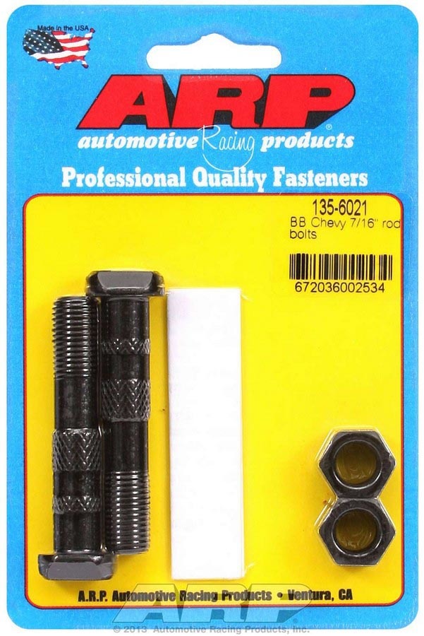 Auto Racing Products Automotive Hardware BBC Rod Bolt Kit - Fits 454-502 w/7/16 (2) 135-6021