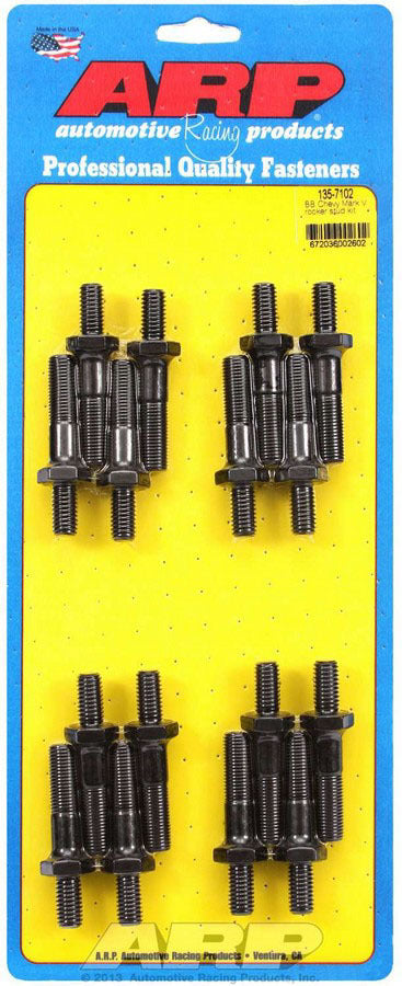 Auto Racing Products Rocker Arm Fastener Kits BBC Rocker Arm Stud Kit 7/16 (16) 135-7102